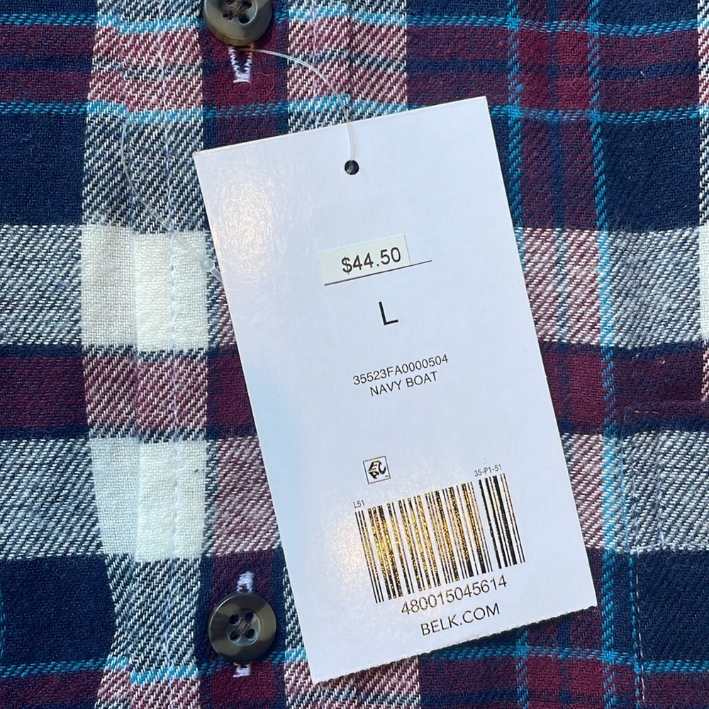 Saddlebred Men's Plaid Flannel Shirt - Red, Blue, White

New with tags - Picture 2 of 4
